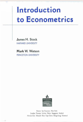 Introduction to econometrics